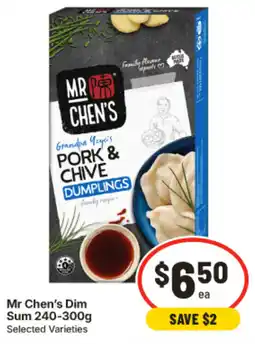 IGA Mr Chen's Dim Sum offer
