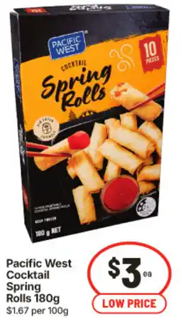IGA Pacific West Cocktail Spring Rolls offer