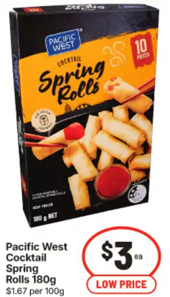 IGA Pacific West Cocktail Spring Rolls offer