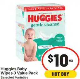 IGA Huggies Baby Wipes 3 offer