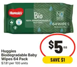 IGA Huggies Biodegradable Baby Wipes offer