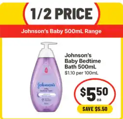 IGA Johnson's Baby Bedtime offer