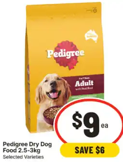 IGA Pedigree Dry Dog Food offer