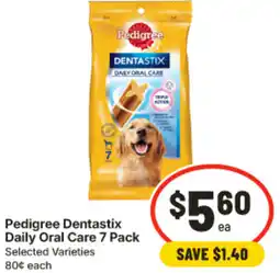 IGA Pedigree Dentastix Daily Oral Care offer