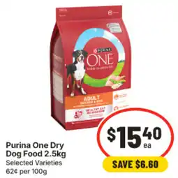 IGA Purina One Dry Dog Food offer