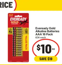 IGA Eveready Gold Alkaline Batteries AAA offer