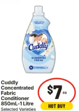 IGA Cuddly Concentrated Fabric Conditioner offer