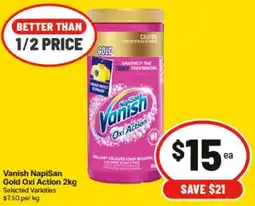 IGA Vanish Napisan Gold Oxi Action offer