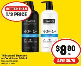 IGA TRESemmé Shampoo or Conditioner offer