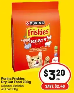 IGA Purina Friskies Dry Cat Food offer