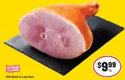IGA IGA Bone In Leg Ham offer