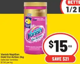IGA Vanish NapiSan Gold Oxi Action offer