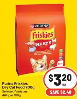IGA Purina Friskies Dry Cat Food offer