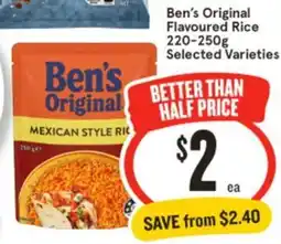 IGA Ben's Original Flavoured Rice offer