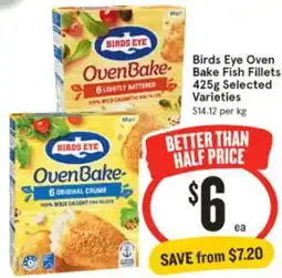 IGA Birds Eye Oven Bake Fish Fillets offer