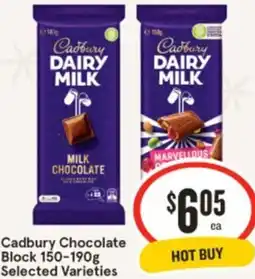 IGA Cadbury Chocolate Block offer