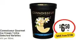 IGA Connoisseur Gourmet Ice Cream offer