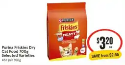 IGA Purina Friskies Dry Cat Food offer