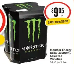 IGA Monster Energy Drink offer