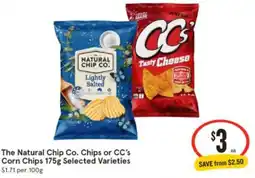 IGA The Natural Chip Co. Chips or CC's Corn Chips offer