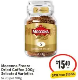 IGA Moccona Freeze Dried Coffee offer