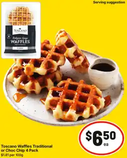 IGA Toscano Waffles Traditional or Choc Chip offer