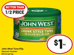 IGA John West Tuna offer
