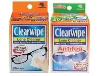 Chemist Warehouse Clearwipe Lens Cleaner or Antifog 20 Soft Wipes offer