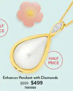 Angus & Coote Enhancer Pendant with Diamonds offer