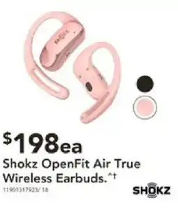 Harvey Norman Shokz OpenFit Air True Wireless Earbuds offer