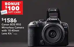 Harvey Norman Canon EOS R10 Mirrorless Camera with 18-45mm Lens Kit. RIS offer