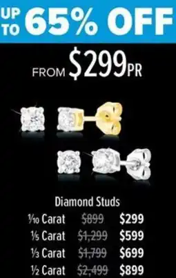 Shiels 1/2 Diamond Studs offer