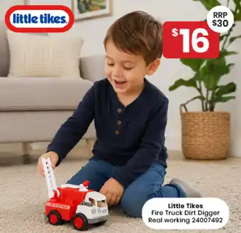 Little Tikes Fire Truck Dirt Digger Real working