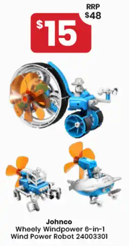 Toymate Johnco Wheely Windpower 6-in-1 Wind Power Robot offer