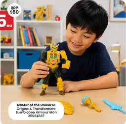 Toymate Master of the Universe Origins & Transformers Bumblebee Armour Man offer