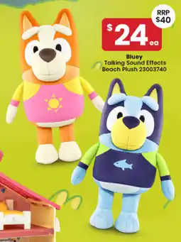 Toymate Bluey Talking Sound Effects Beach Plush offer
