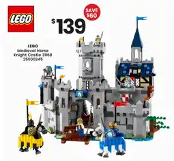 Toymate LEGO Medieval Horse Knight Castle offer