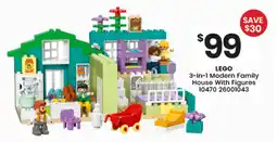 Toymate LEGO 3-In-1 Modern Family House With Figures offer