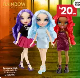 Toymate Rainbow High Fashion Dolls S3 Assorted offer