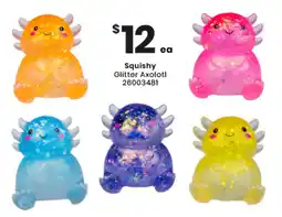 Toymate Squishy Glitter Axolotl offer