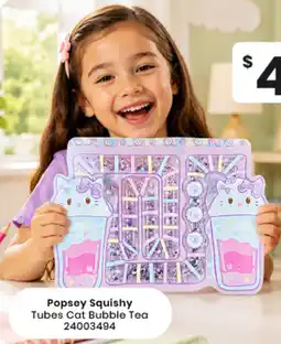 Toymate Popsey Squishy Tubes Cat Bubble Tea offer