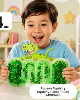 Toymate Popsey Squishy Squishy Tubes T-Rex offer