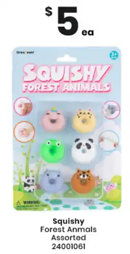 Toymate Squishy Forest Anmals Assorted offer