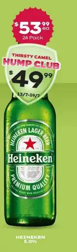 Thirsty Camel Heineken 5.0% offer