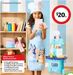 Coles Bluey Fancy Restaurant Set offer