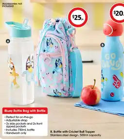 Coles Bluey Bottle Bag with Bottle offer