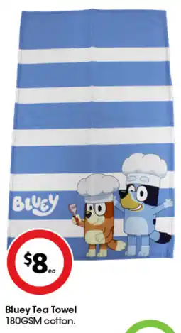Coles Bluey Tea Towel offer