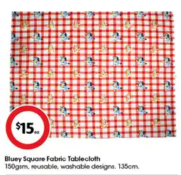 Coles Bluey Square Fabric Tablecloth offer