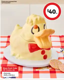 Coles Bluey Duck Cake 3D Cookie Jar offer