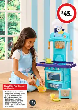 Coles Bluey Mini Play Kitchen and Toaster offer